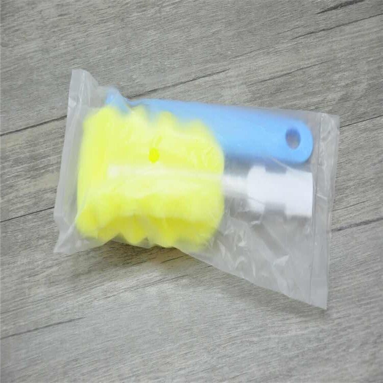 Sponge Baby Bottle Cleaning Sponge Brushes Glass Milk Feeding Bottle Cup Brush Cleaning Cup Scrubber Washing Brushes Random