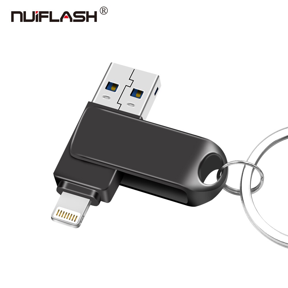 Metal Pen Drive for iPhone 128GB/256GB USB flash drive 64GB/32GB USB Stick Memory stick for ios device