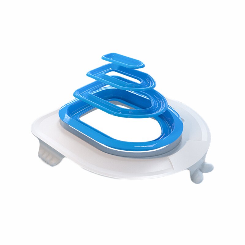 Cat Toilet Training Kit Litter Box Puppy Cat Litter Mat Cat Toilet Trainer Toilet Pet Cleaning Cat Training Litter Kwitter: Blue