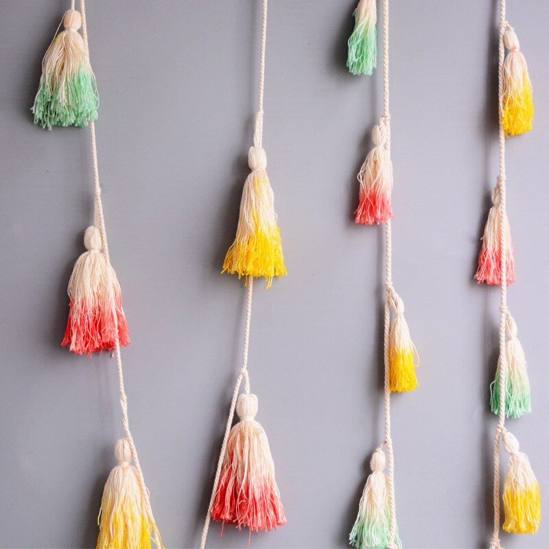 Kleurrijke baby klamboe accessoires tie dye hangende decoratie kinderkamer kinderbed tentnet gordijn decoratie ornamenten