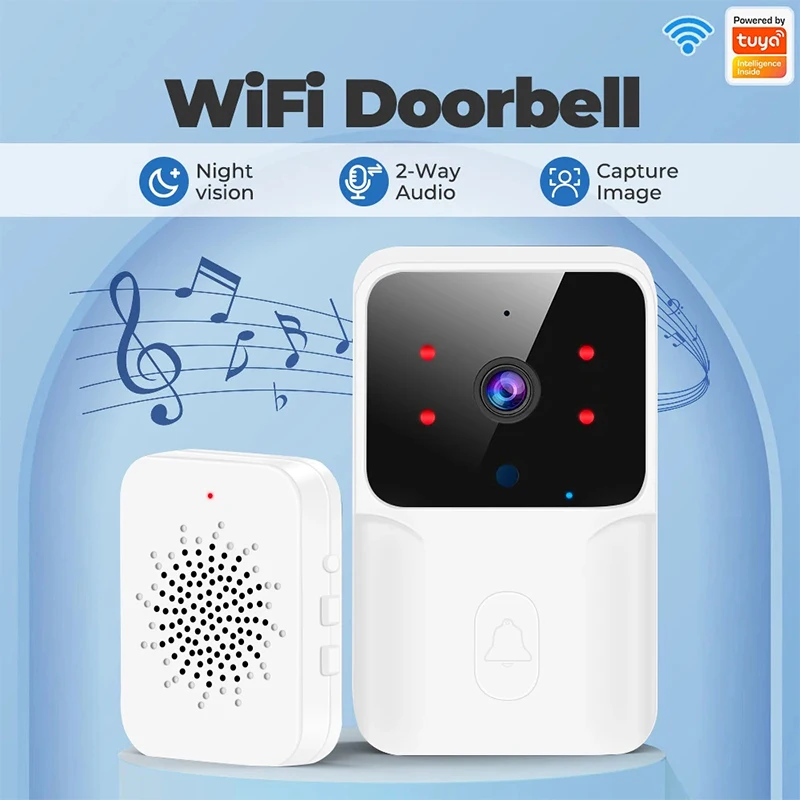 WiFi Tuya App Video Deurbel Draadloze Telefoon Thuis Intercom Systeem Deurkijker Nachtzicht Deurbel Camera Home Security