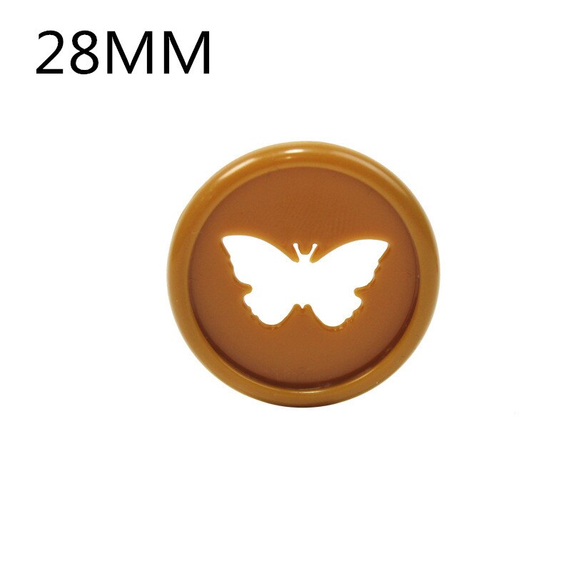 Hebilla de encuadernación de hojas sueltas de plástico con agujero de mariposa, 26MM, agujero De Seta, hebilla de disco plegable, anillo de encuadernación, 100 Uds.: brown