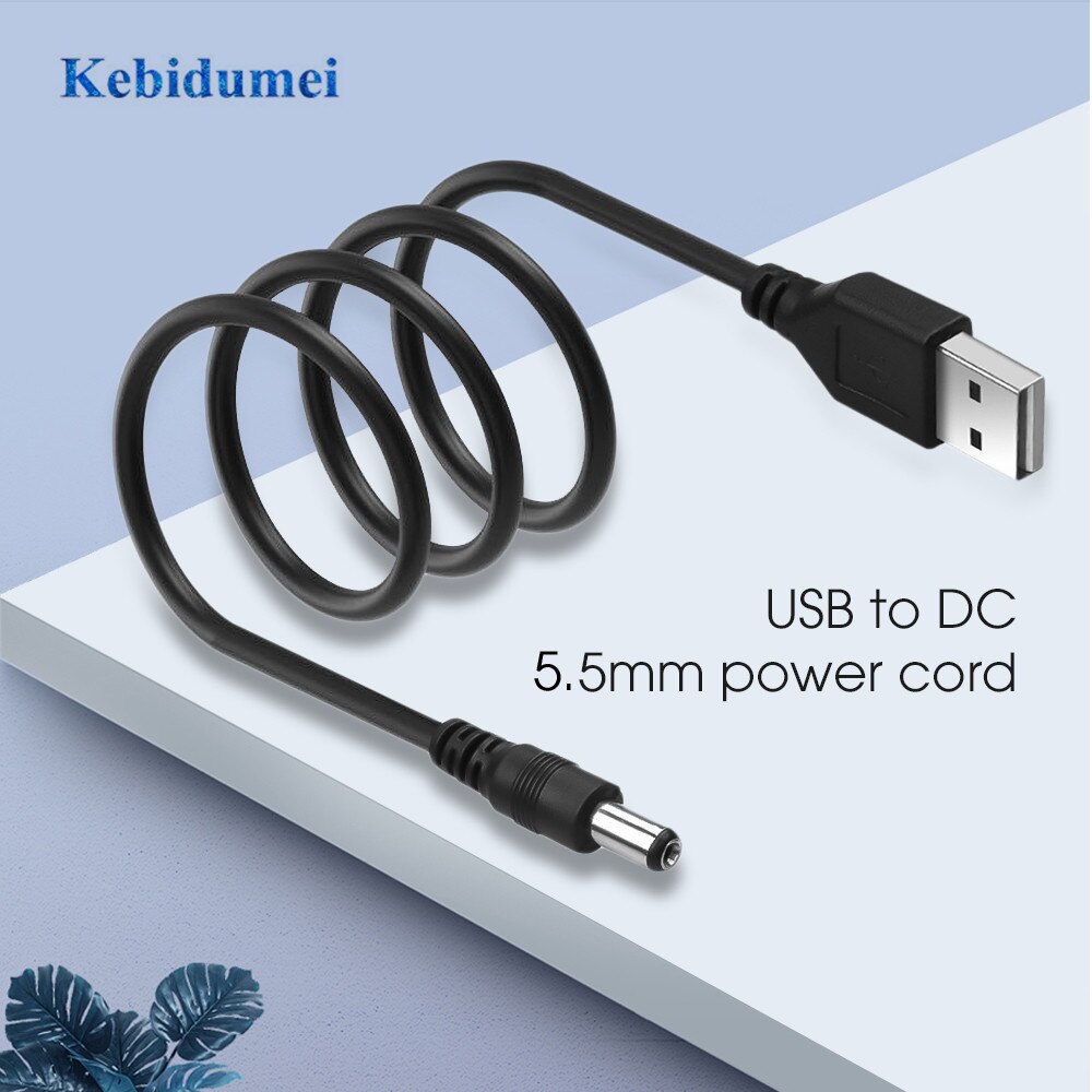 Kebidumei USB 5 V Lader power Kabel USB naar DC 5.5mm plug/jack USB Power Kabel Voor MP3 /MP4 Speler