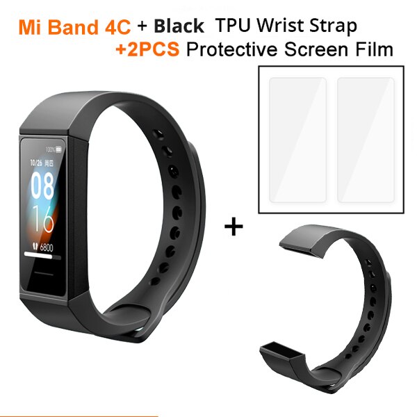 Globale Ausführung Xiaomi Mi Band 4C 1.08 "Farbe Bildschirm Redmi Band Herz Bewertung Monitor BT 5,0 USB Ladung Armbinde Clever Armbinde
