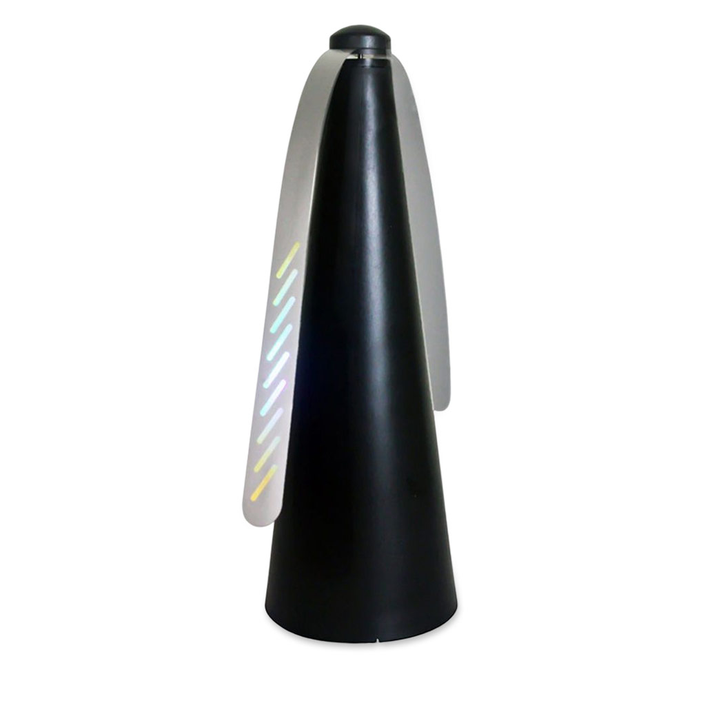 Outdoor Fly Bug Repeller Elektrische batterij-aangedreven keuken Eettafel Maaltijd Pest Fan Desktop Tafelblad Voedselbeschermer Tool: Black