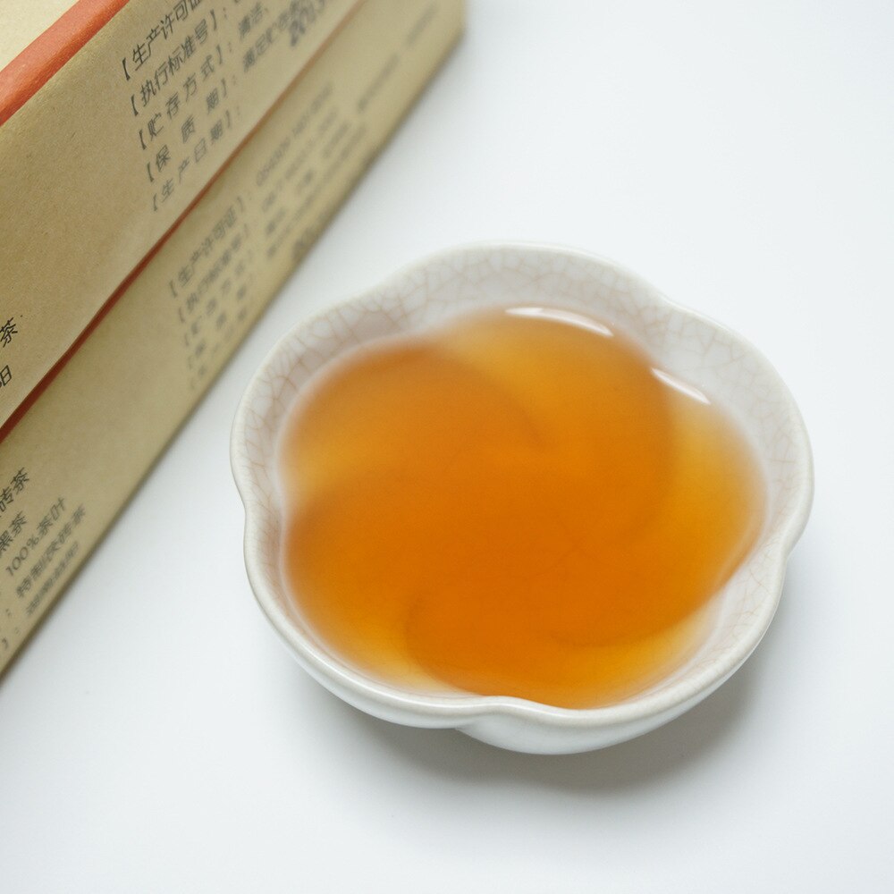 Fuzhuan-ladrillo de Fuzhuan dorado, de flor dorada de té de Fuzhuan de Xiangyi Fuzhuan, ladrillo de Fuzhuan de té negro multicolor