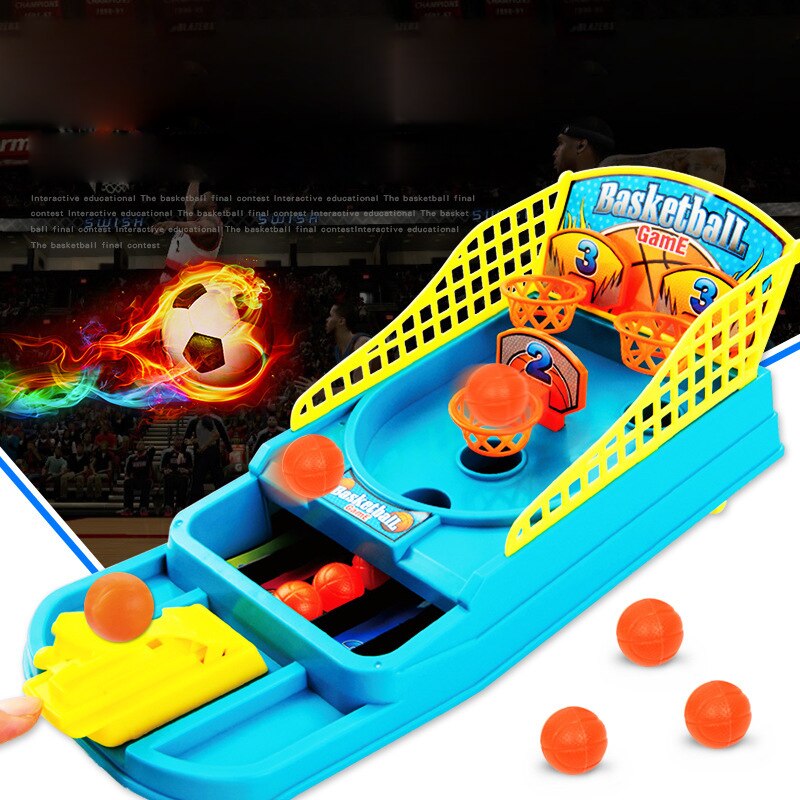 Basketball Game Rack Table Finger Ejection Shooting Machine Mini Desktop Children&#39;s Educational Parent-child Toys