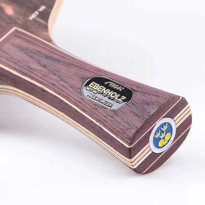 STIGA-Table Tennis Racket with Double Face Pimples in Rubber, Long Handle Ping Pong Bat, Fast Attack, Good Control, NCT 7