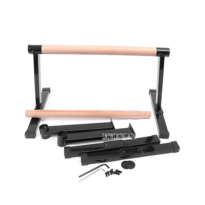 Indoor Fitness I-Shaped Push-Up Support Wood Grip Push-Up Stand Frame Outdoor Antiskid Multifunctional Handstand Parallel Rod