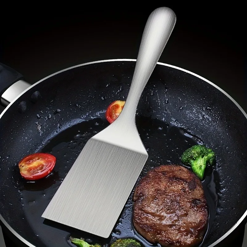 1 st, Grill Turner Spatel, Rvs Kleine Frituurschep, Mentale Koken Schop, Steak Schop, Pannenkoek Speciaal Gereedschap