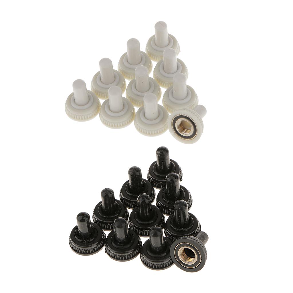 10 x Toggle Switch Waterproof Rubber Cover Water proof Black