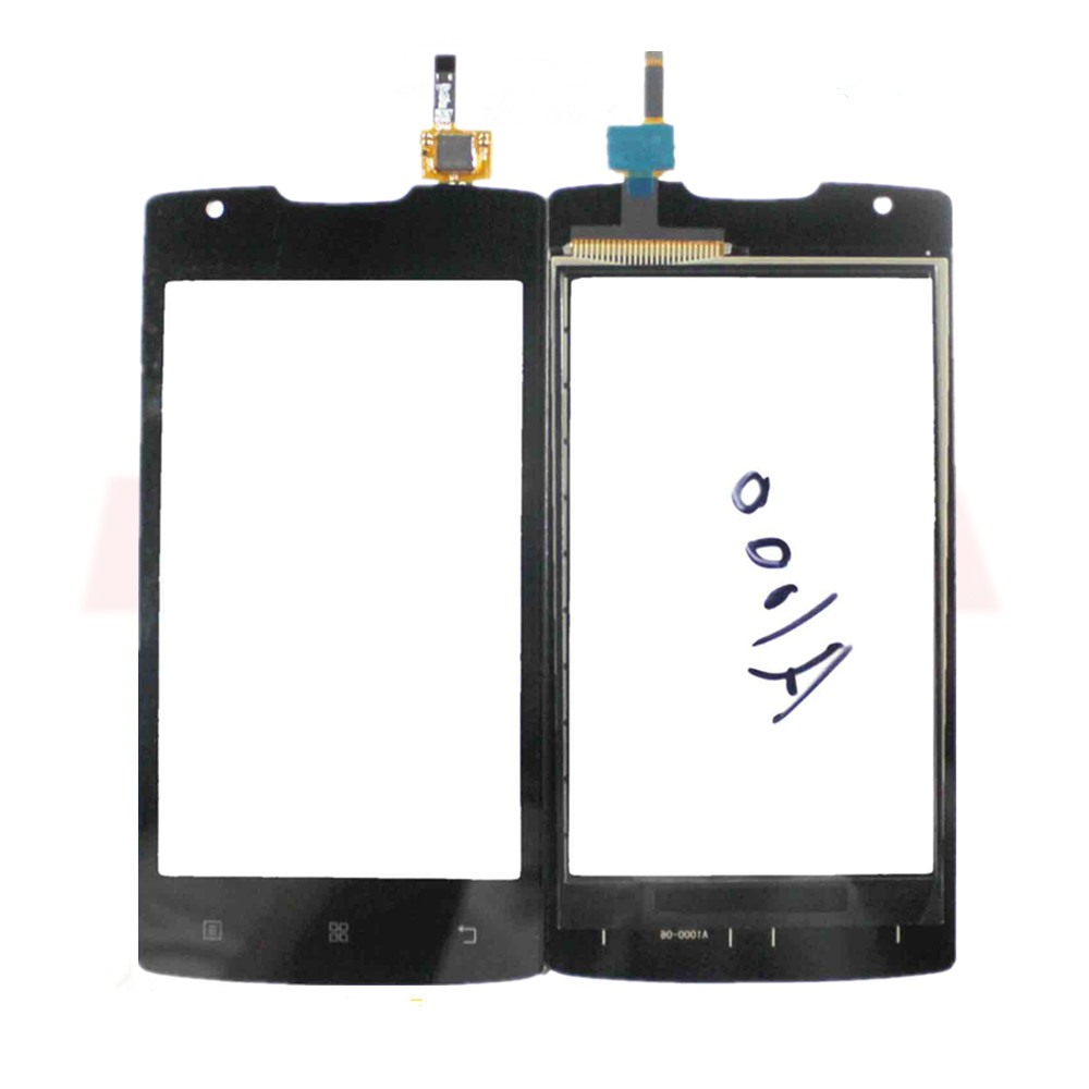 Touchscreen For Lenovo A1000 Touch Screen Digitizer Front Glass Touch Panel Replacement +3m sticker black and white color