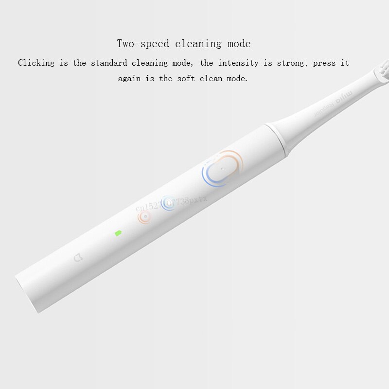 Xiaomi-cepillo de dientes Mijia T100 Mi, cepillo de dientes eléctrico inteligente Original de 46g y 2 velocidades Xiaomi, Sónico cepillo de dientes, blanqueador, recordatorio de zona de cuidado bucal