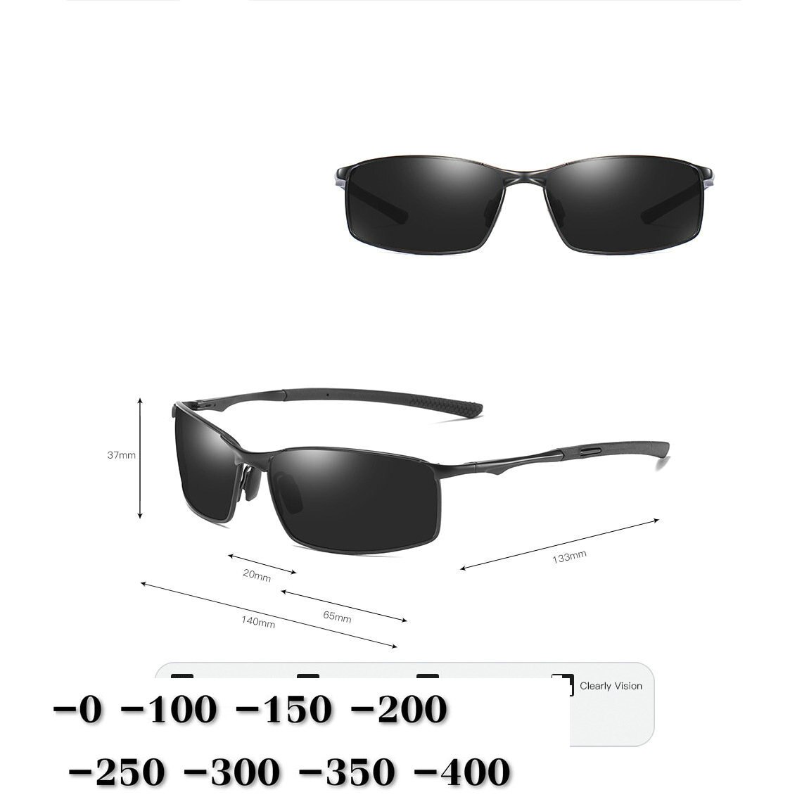 Neue Dioptrien SPH 0-0,5-1-1,5-2-2,5-6,0 Fertig Myopie Sonnenbrille männer Frauen Kurzsichtig Polarisierte Sonnenbrille Uv400 NX