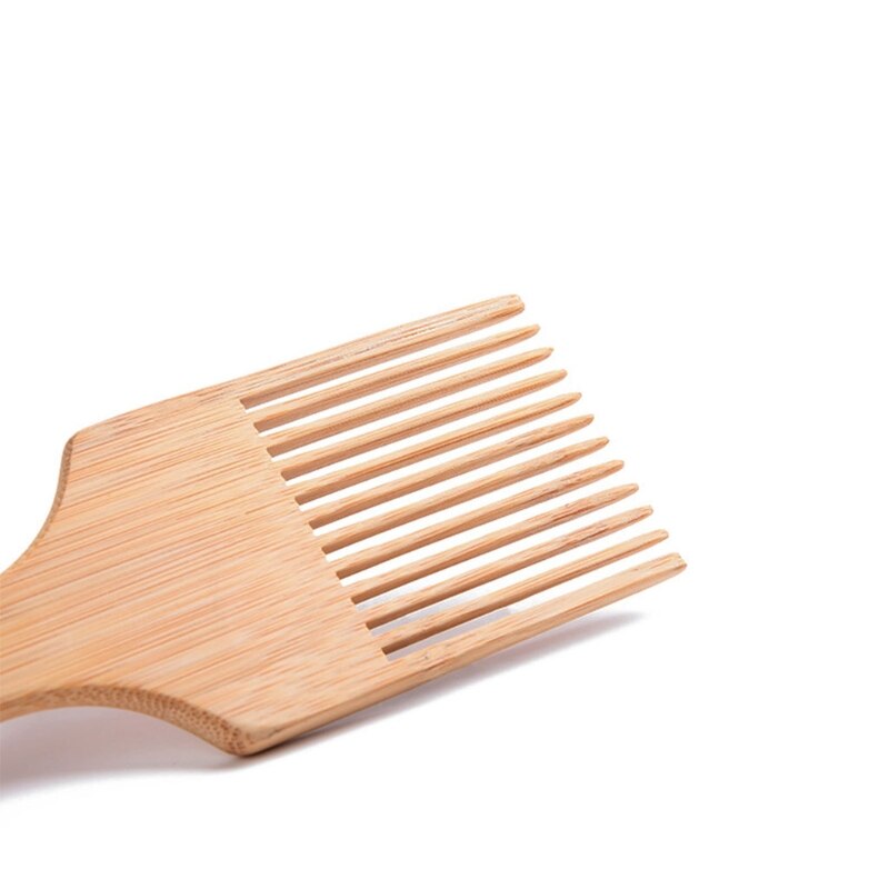 Houten Baard Kam Hout Olie Haar Pick Kam Baard Pick Kam Houten Haar Picks Niet-Statische Lange Tand Detangling kam Voor Vrouwen Mannen