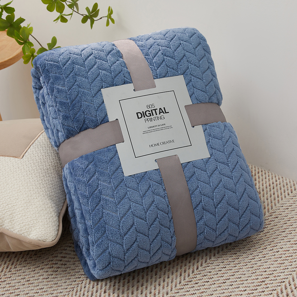 Solid Color Flannel Blanket Bedspread for Air-Condition Room with Machine Washable Faux Fur Sofa Cover Soft Plaid Blankets