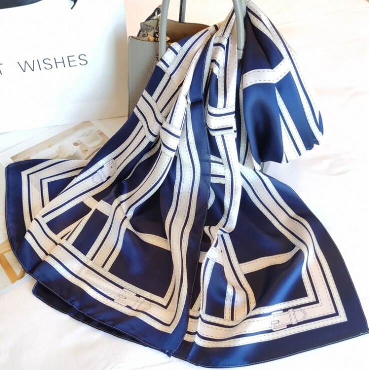 Dames Lente Zijden Sjaals Lange Sjaals Moerbei Zijde Mode Sjaal Schaduw Sjaal Extended Zijde