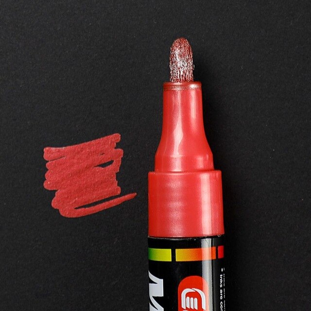 1Pcs Water-based Paint Metal Marker Pens Sharpie 3.0mm Gold Silver Ceramic Rock Glass Porcelain Mug Wood Fabric Canvas Painting: 6