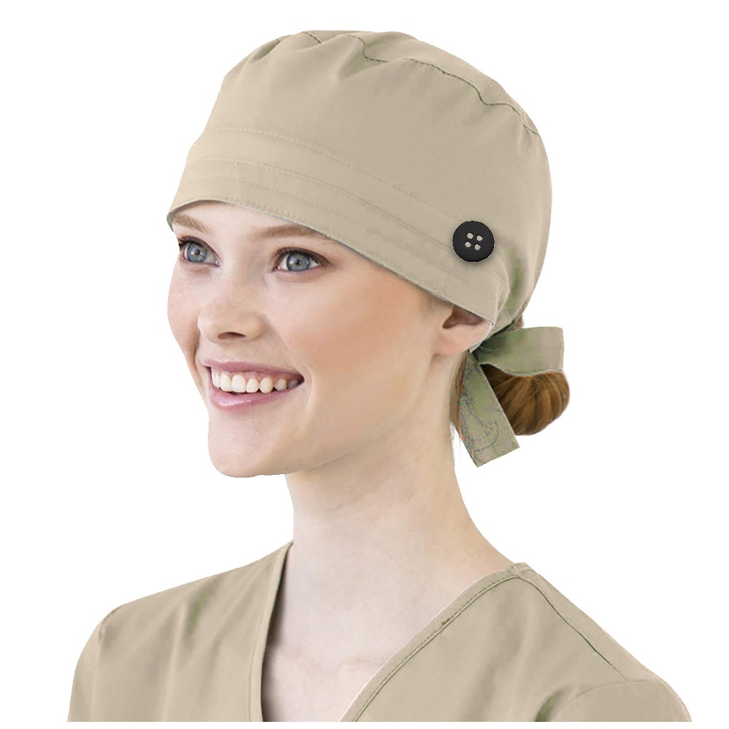 Vrouwen Katoen Bandage Verstelbare Scrub Cap Zweetband Bouffant Hoed Mannen Uniform Accessoires Mannen Gorro Enfermera Quirofano #2: C