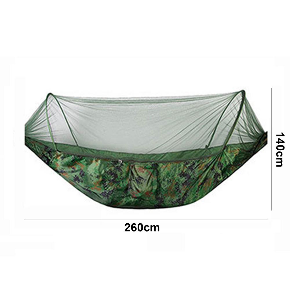 Hamac de Camping avec moustiquaire Pop-Up, lit-balançoire d&#39;extérieur Portable, Parachute,