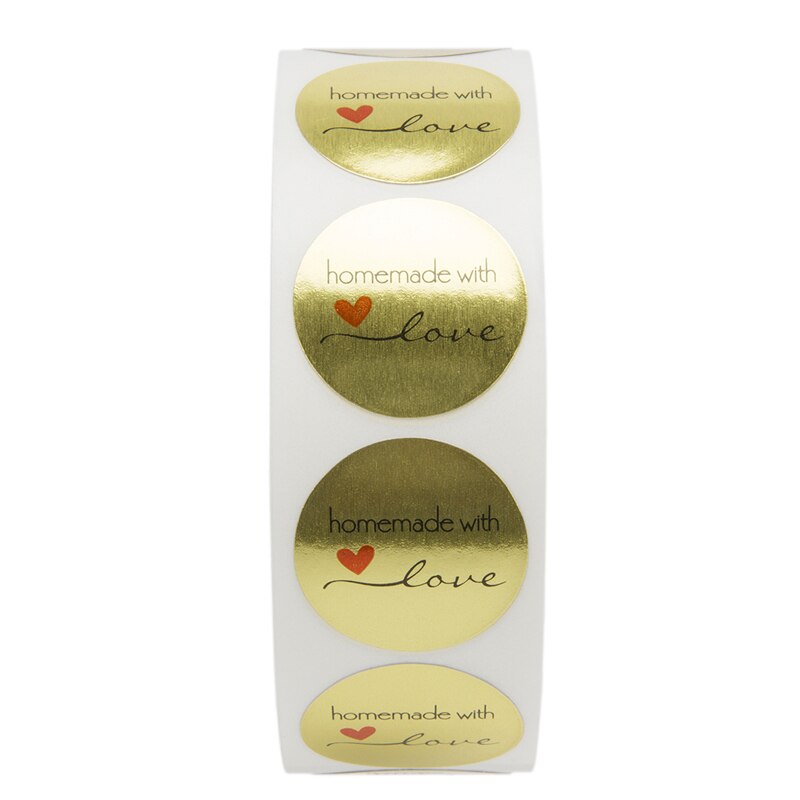 50 Labels Per wad round gold foil thank you for purchasing sticker wad pack sticker package Stationery Sticker 1inch: QY520-50pcs