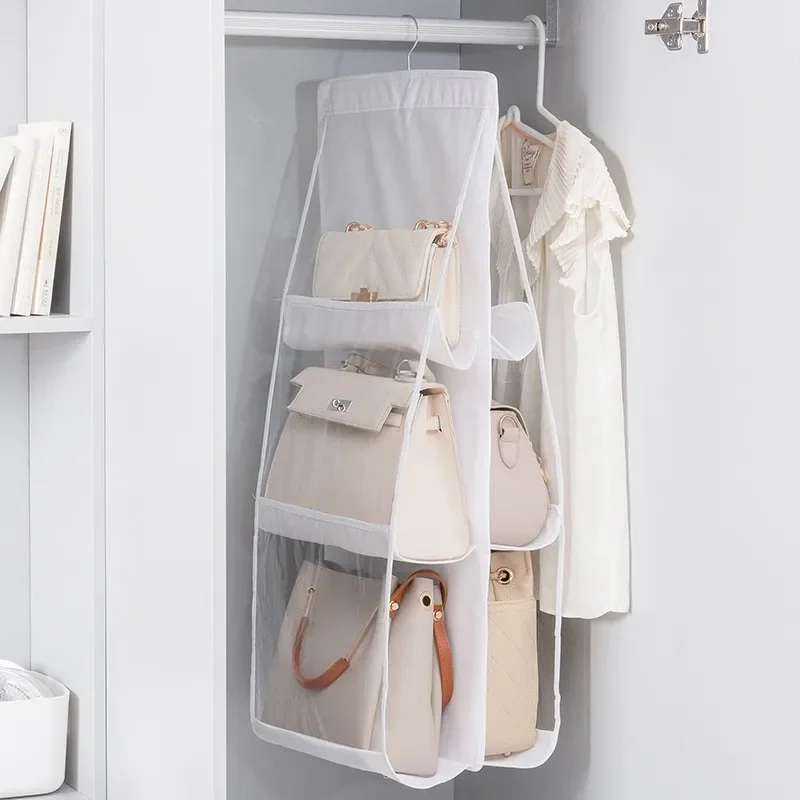 Sac de rangement pour artefact, sac suspendu pour le tri des sacs et le rangement, sac suspendu, rangement mural pour garde-robe, sac de rangement, sac à poussière
