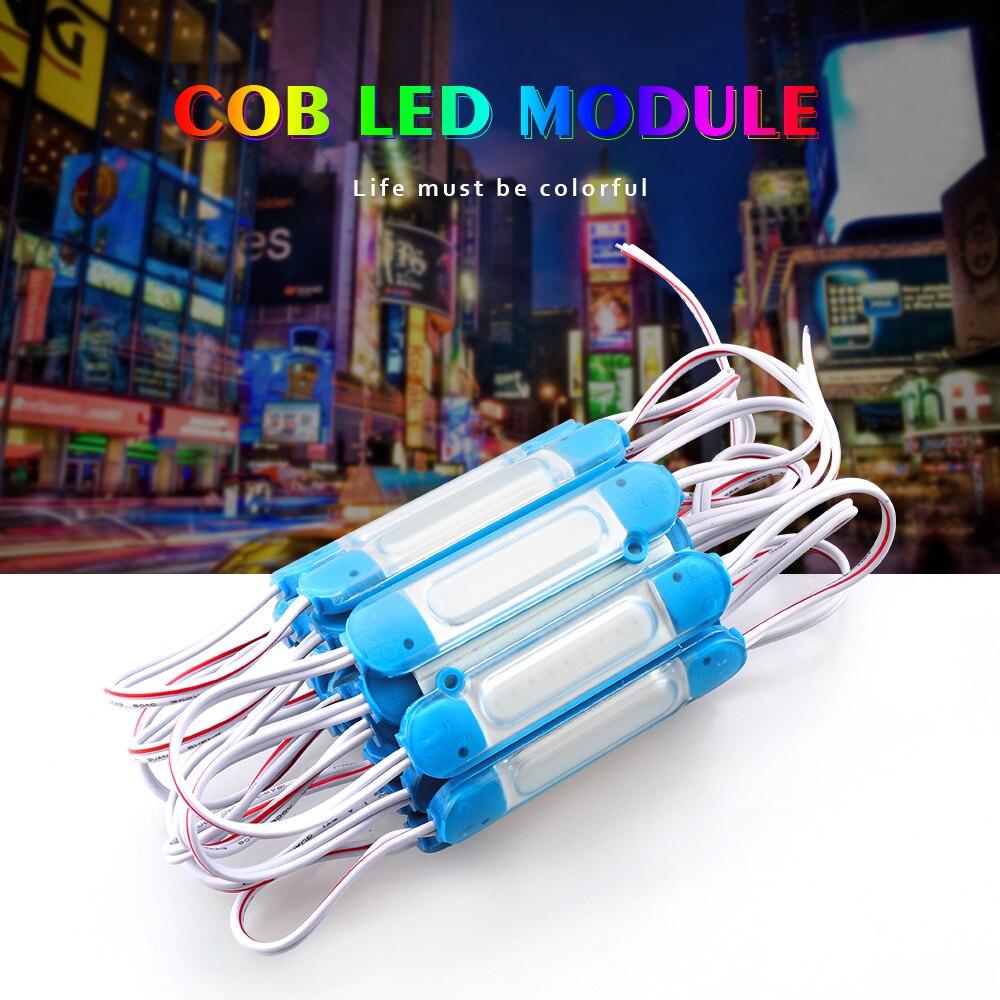 20pcs DC12V COB LED Modules 5050 RGB Advertising Modules Luminous Characters, Backlight Modules IP65 Waterproof