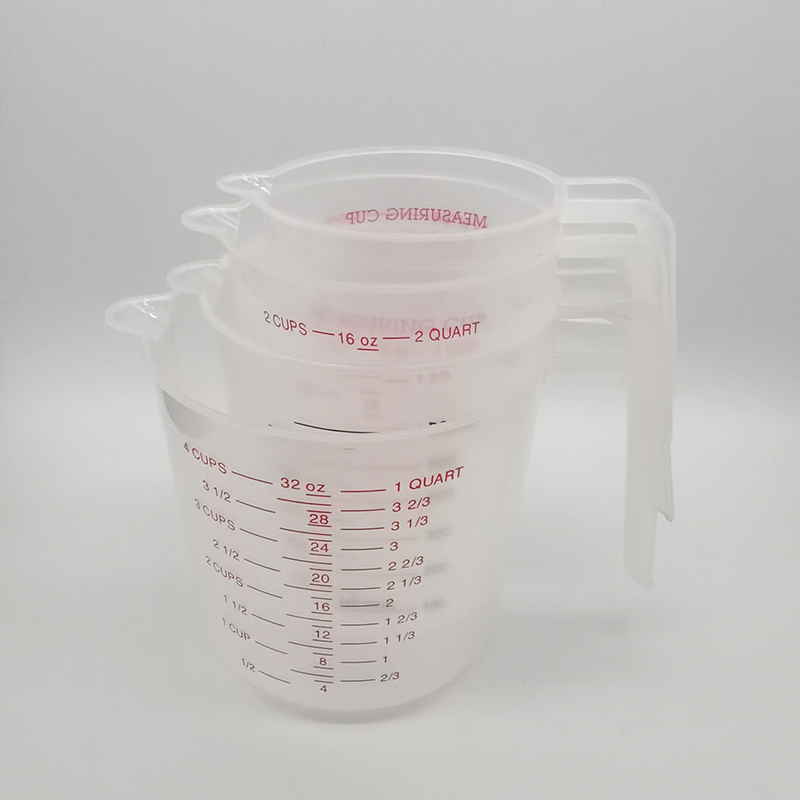 Plastic Measuring Cup Transparent With Graduated Cup Eco-Friendly Graduated Pour Spout Kitchen Metering Cup Lab Liquid Measure