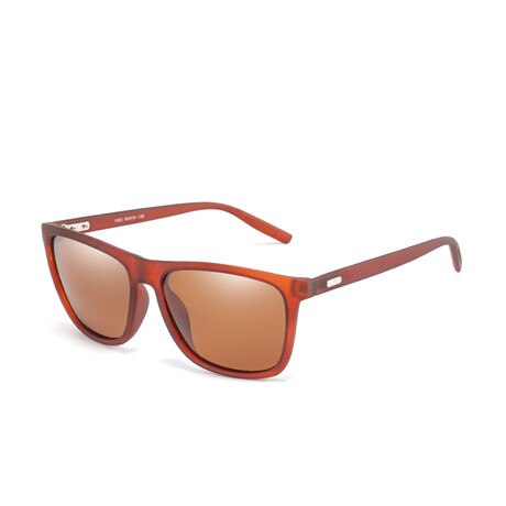 Glitztxunk Polarized Sunglasses For Men Classic Brand black Oculos de sol Men Square Driving Travel Sun Glass: Brown