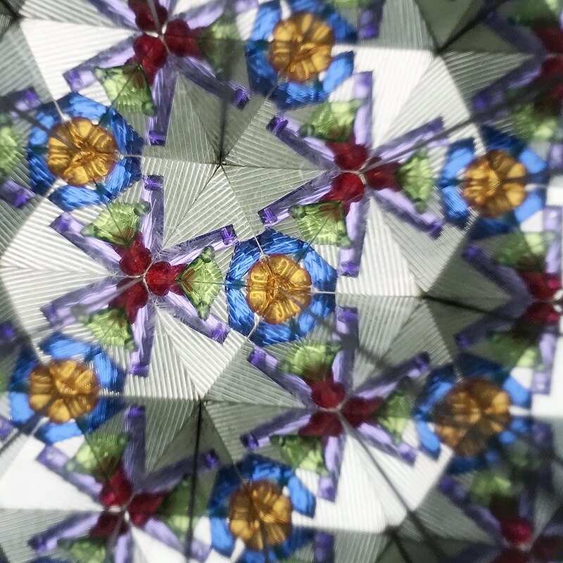 2PCS Neue Cartoon Kaleidoskop Flamingo Einhorn kinder Pädagogisches Spielzeug Rotierenden Schöne Muster jooyoo