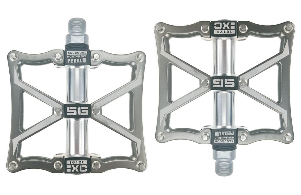 SHANMASHI Ultrathin Bike Pedals 3 Sealed Bearing Bicycle Aluminium Alloy CNC Wide Platform Mountain Road Bike Pedals: Dark Grey