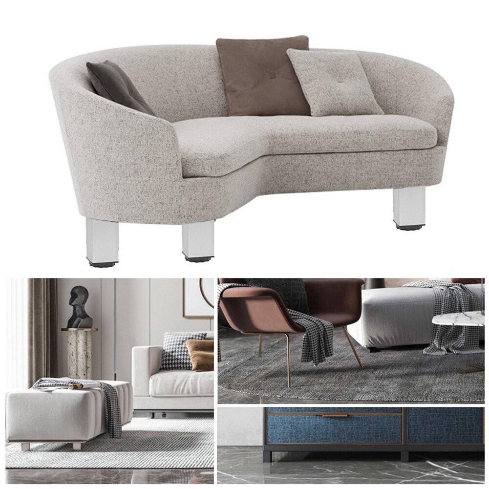 1 stk møbel fødder ben justerbart skab sofa ben 50/60/80/100mm aluminiumsskab sofabord beskytter fod