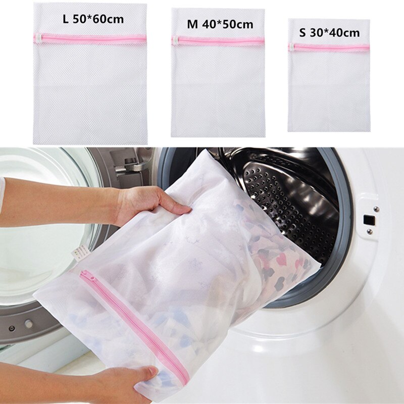 1PC Home Using Clothes Laundry Bags Convenient Bra Underwear Clothes Protection Net Wash Bags Coarse Mesh Machine Wash Bag L M S