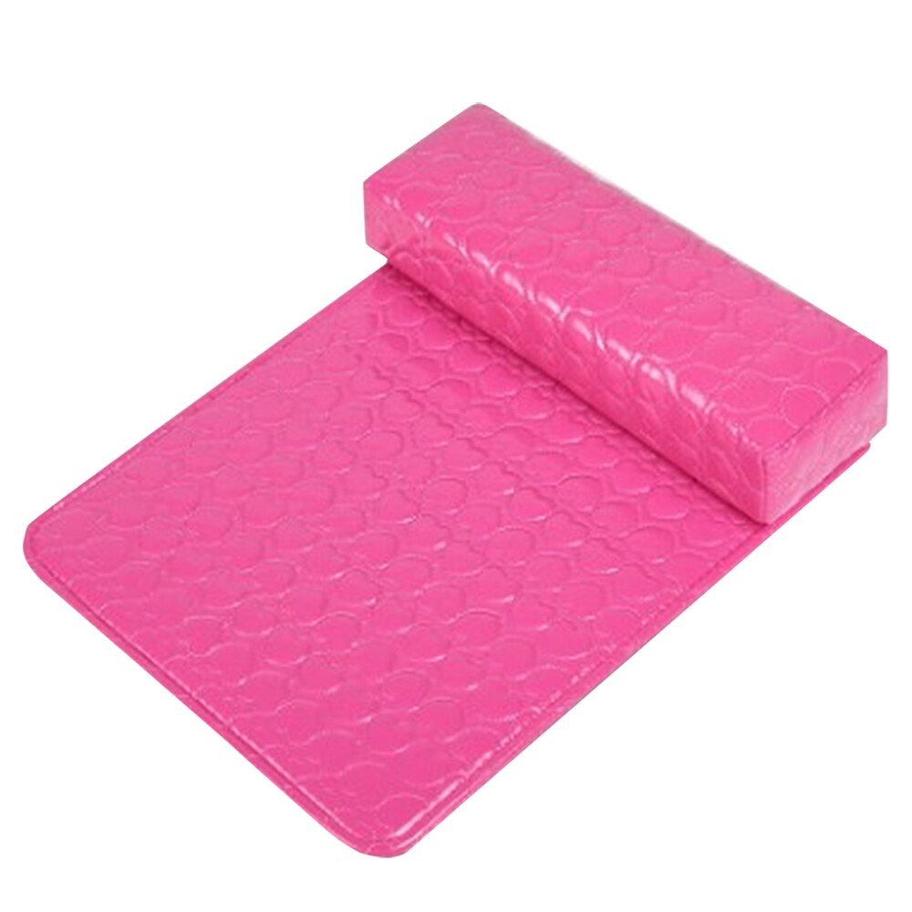 5 Kleuren Zachte Hand Rust Wasbare Hand Kussen Spons Kussen Twee Stuks Pu Lederen Kussen Kussen Manicure Tool: violet