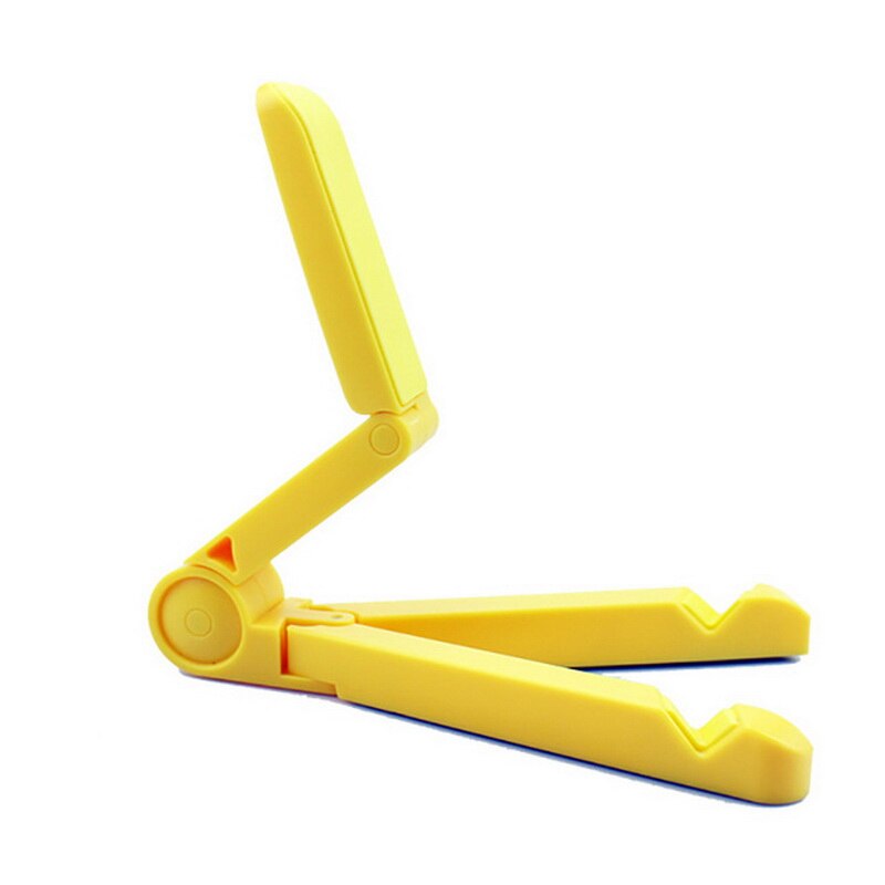 Universal Foldable Tablet Stand for iPad Mobile Phone Holder for iPhone Samsung Xiaomi Adjustable Desktop Mount Bracket Tripod: Yellow