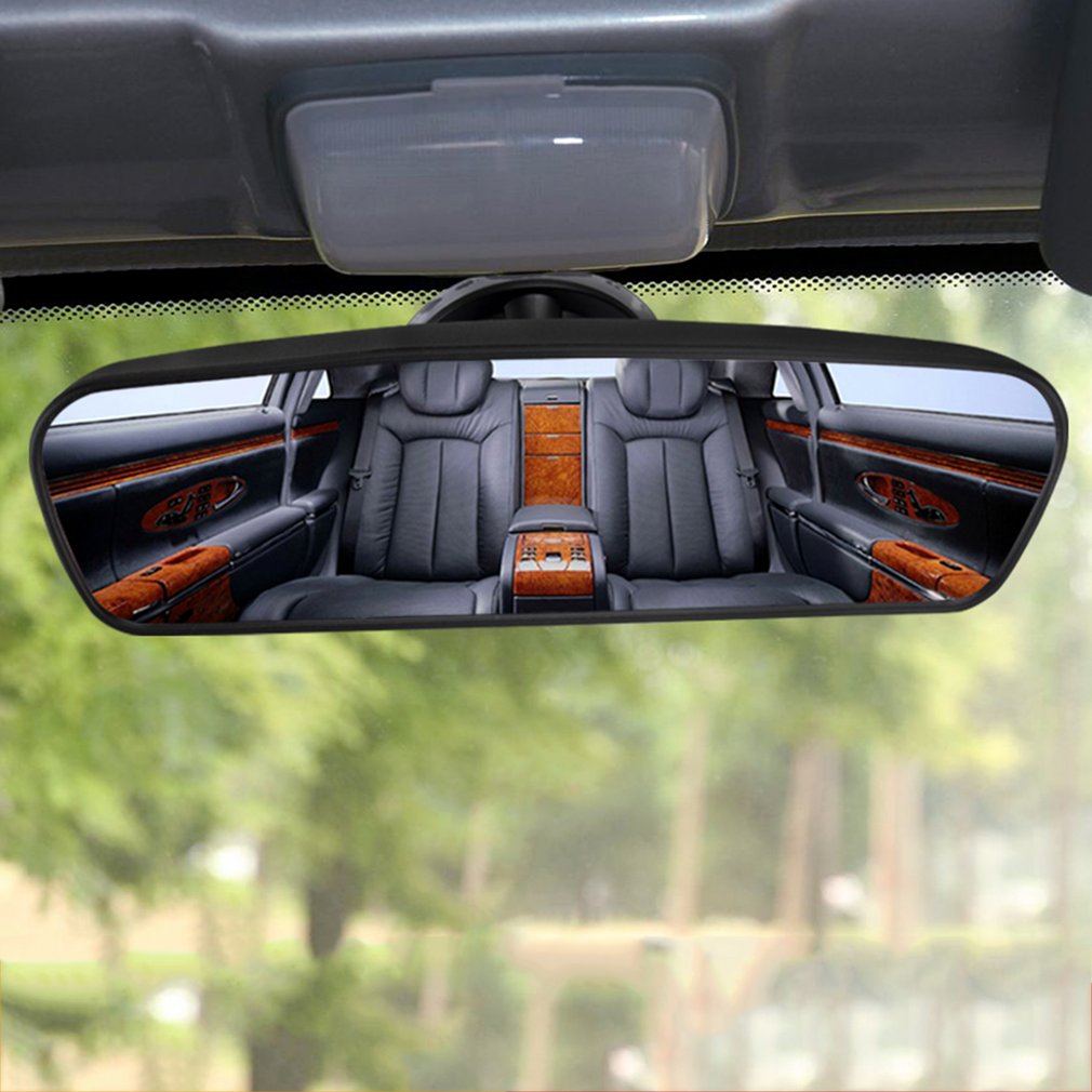¡Oferta! Espejo retrovisor Interior trasero de coche con ventosa de PVC espejo retrovisor gran angular curva convexa de coche