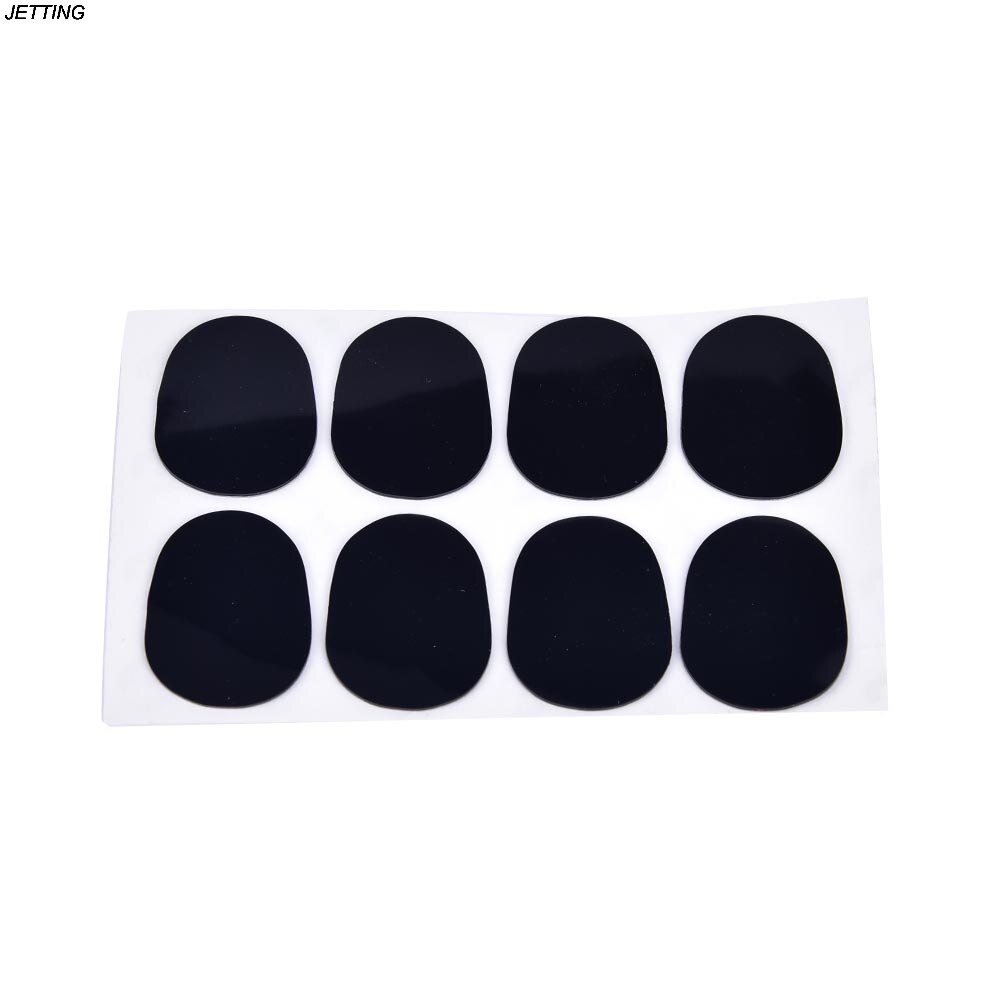 IRIN 8pcs Alto Black Rubber Saxophone Sax Blowing Mouthpiece Pads Patches Rubber Cushions Saxophone pad Durable 0.8mm