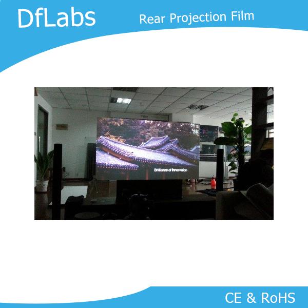 DfLabs A4 size dark gray Rear projection foil, Rear projection screen transparent/white/gray/dark gray