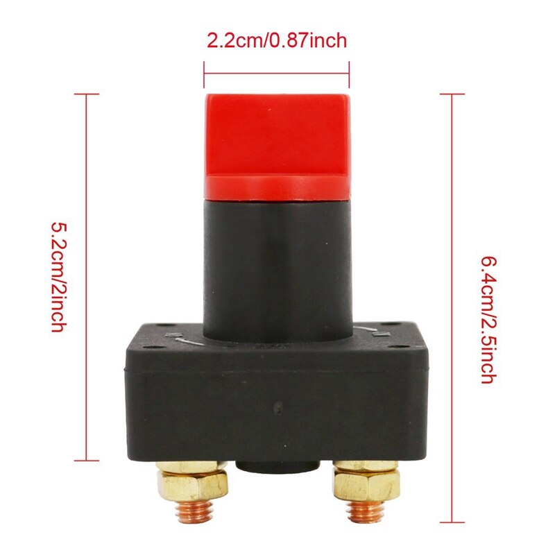 Battery Switch Car Van Truck RV Boat Battery Power Disconnect Rotary Isolator Kill on OFF Switch 300A