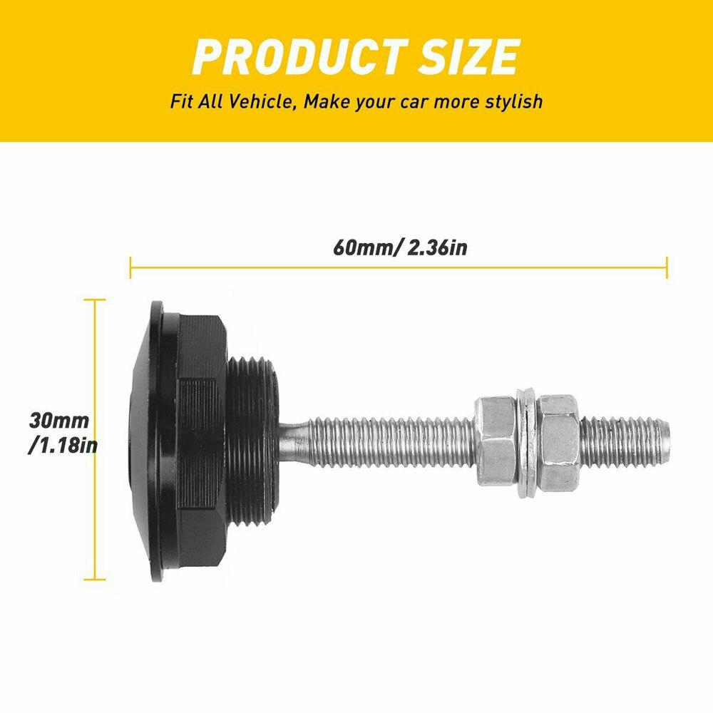 2X Push Button Quick Release Car Hood Bonnet Pins Lock Clip Car Bumper Lock Kit Car Accessories