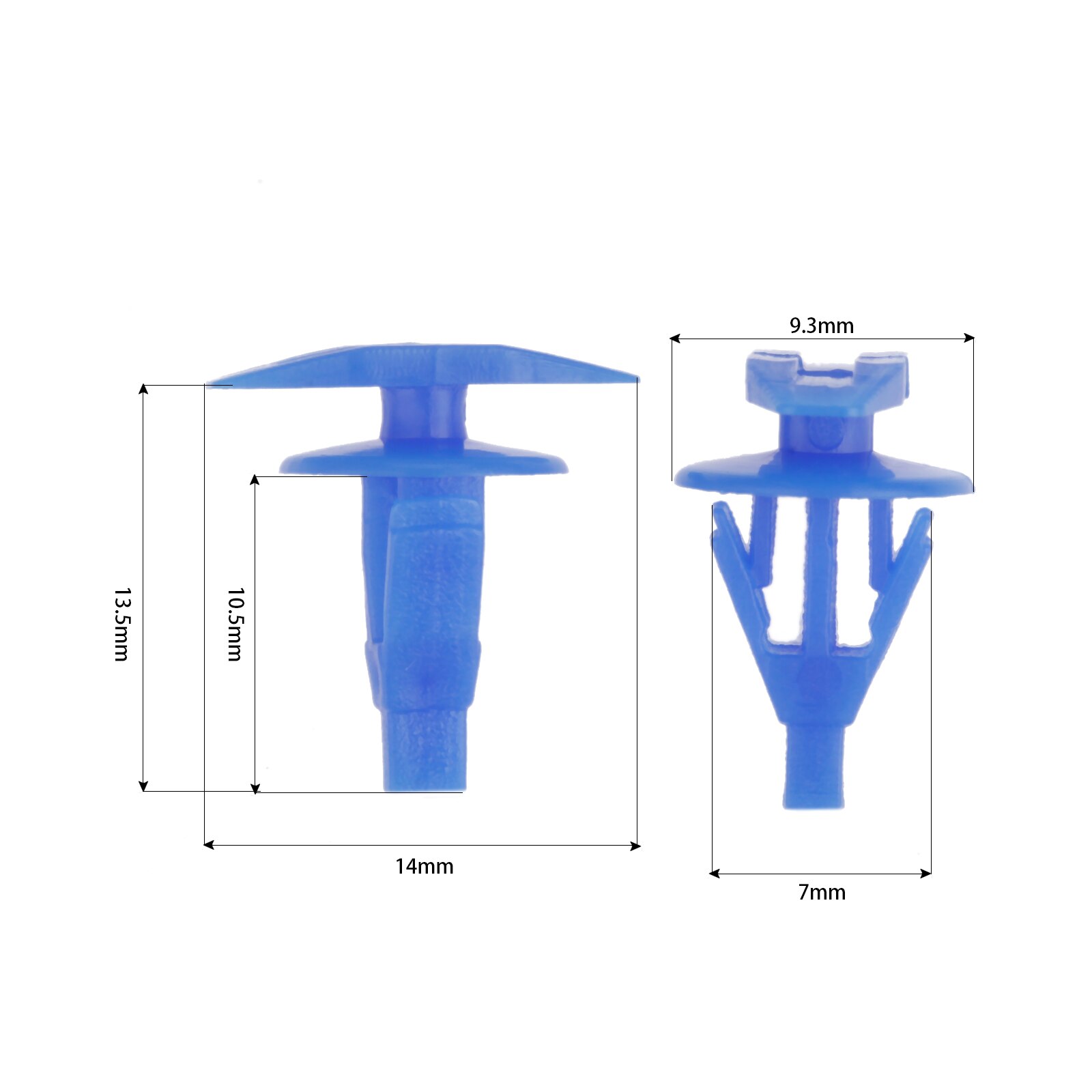 Yetaha 100PCS Car Fasteners Auto Door And Window Sealing Strip Weatherstrip Retainer Clips For VW Honda Toyota Nissan Universal