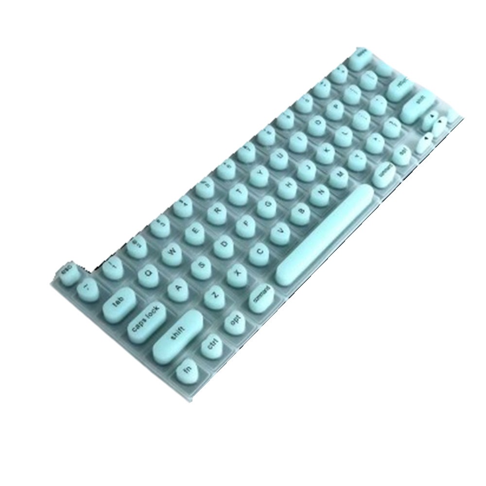 Non-slip Silicone Laptop Keyboard Film Easy Typing Convenient Keyboard Membrane Press Protects Manicure Keys Keycaps Nail Art: black