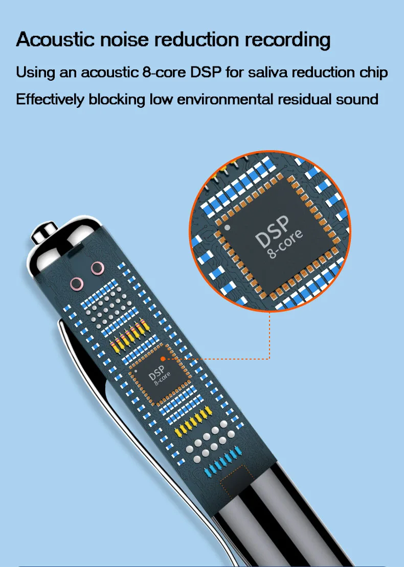 Mini Portable Pocket High-definition Noise Reduction Portable Recording Pen