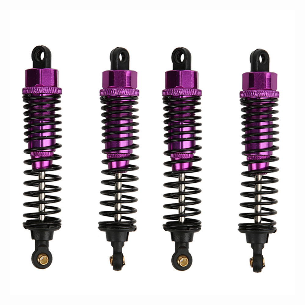 Amortisseurs en aluminium 68mm/98mm /108mm, 4 pièces, pour HSP HPI 1/10 échelle RC voiture sur route Monster Truck tout-terrain Buggy: vert clair