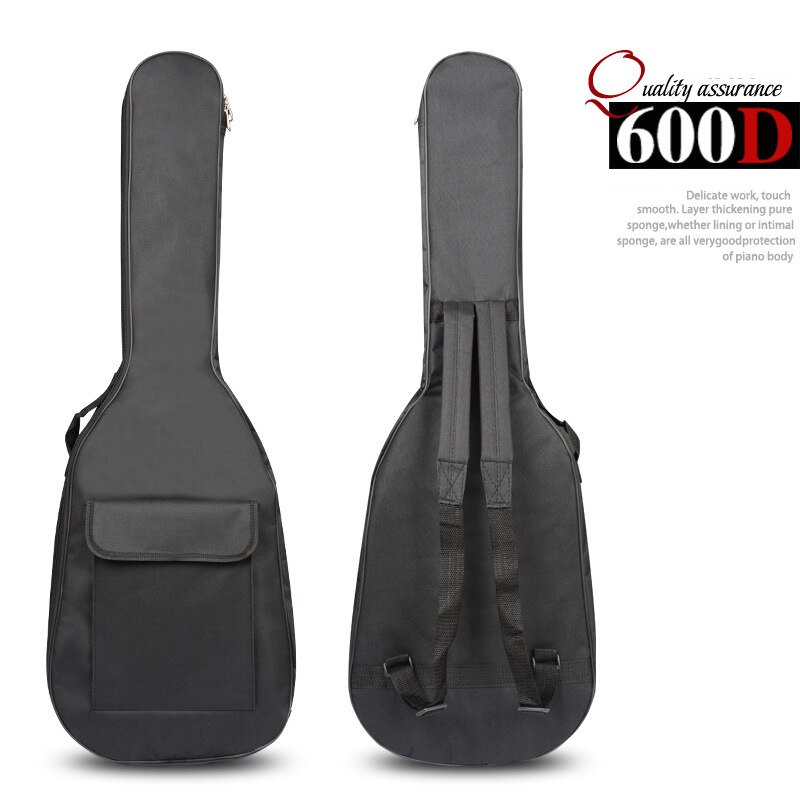 Oxford Fabric Electric Guitar Gig Bag Double Straps Pad 5mm Cotton Thickening Soft Bag Cover Waterproof Backpack