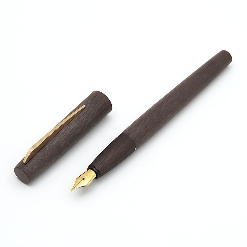 Pluma estilográfica negra Kaco con cartucho de tinta, pluma de plástico para escribir material escolar y de oficina,