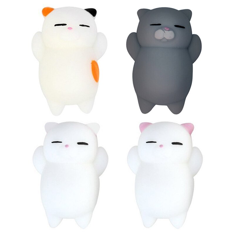 Mini Cute Cartoon Cat Toy Compressive Ball Relieve Stress Soft And Sticky Fun Toy