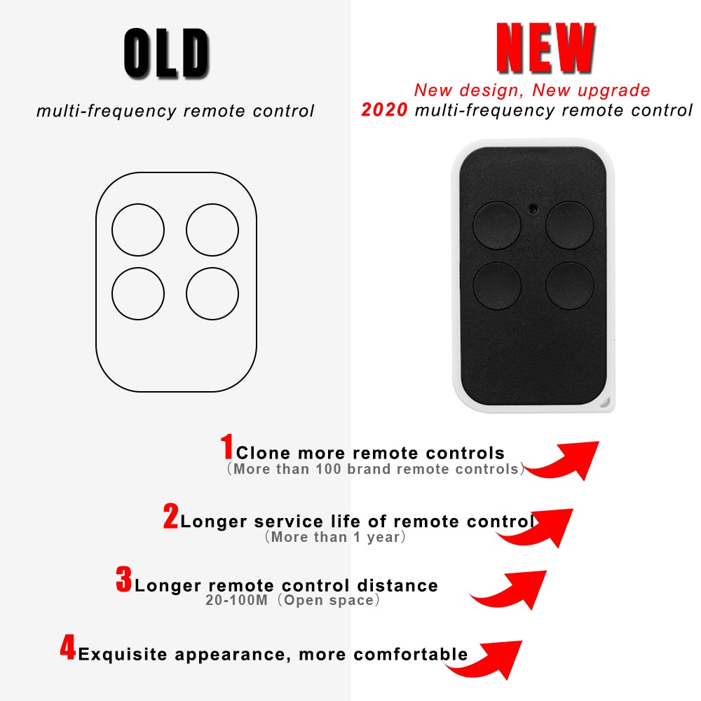 DEA 433MHz garage door gate remote control rolling code fixed code 433.92 DEA gate control command