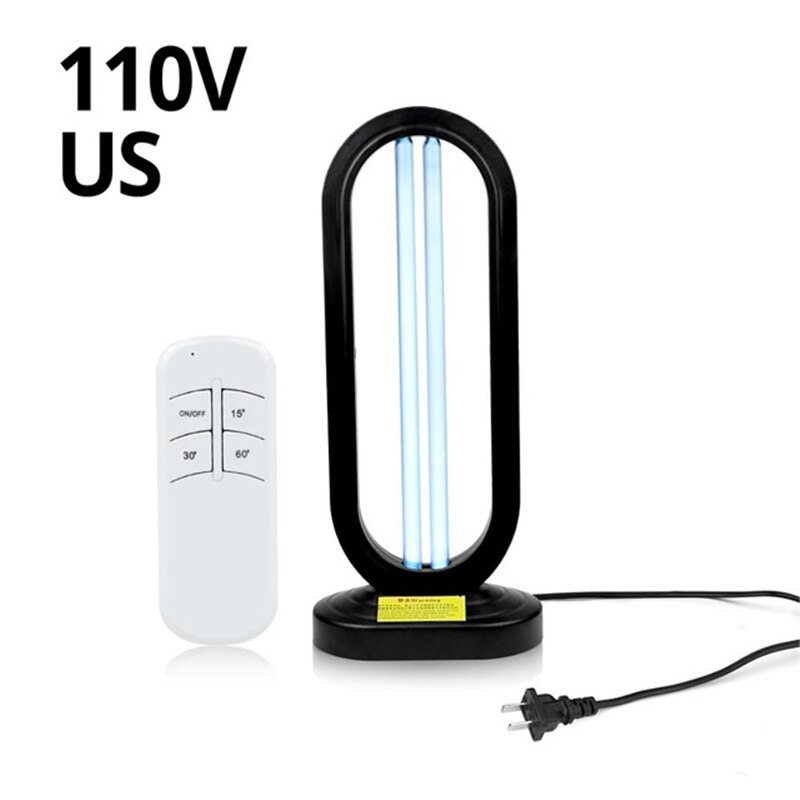 Ozono Disinfezione Della Luce UV Della Lampada Al Quarzo Sterilizzatore Lampadina 50W Lampada A Raggi Ultravioletti 110V 220V UV Disinfettante Germicida Battericida lampada: nero 110V US Pulg