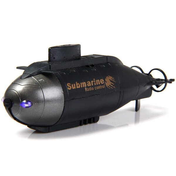 Fish Torpedo Wireless 40MHz RC Submarine Pigboat Toy Radio Control Submarine Model Toy RC Submarine For Kids: Black